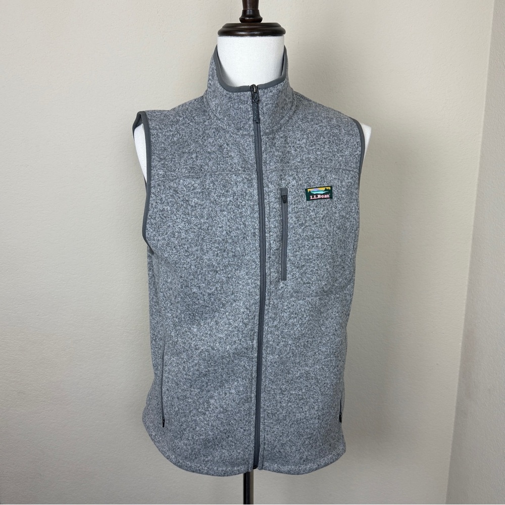 L.L. Bean men’s bean sweater fleece vest | size M - Picture 8 of 10